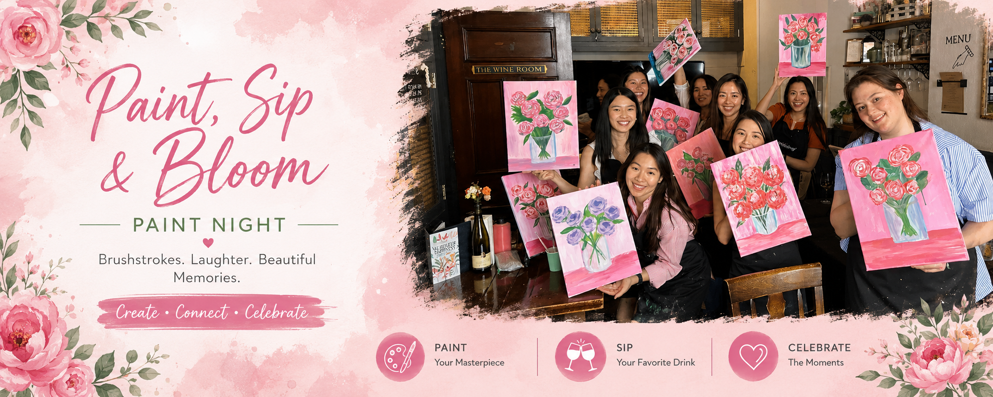 Paint night banner